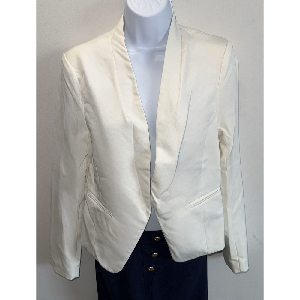 OVI Ivory Silk Blazer Women's Size Medium NWOT